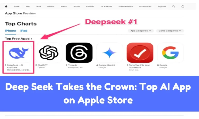 deepseek top in apple store