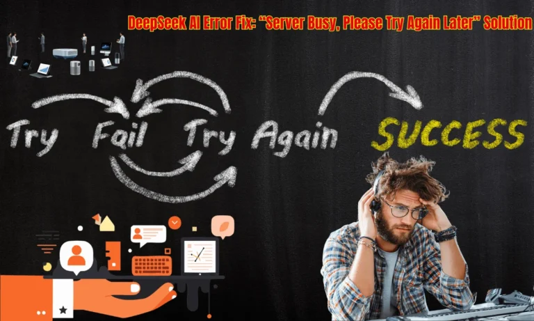 DeepSeek AI Error Fix: “Server Busy, Please Try Again Later” Solution