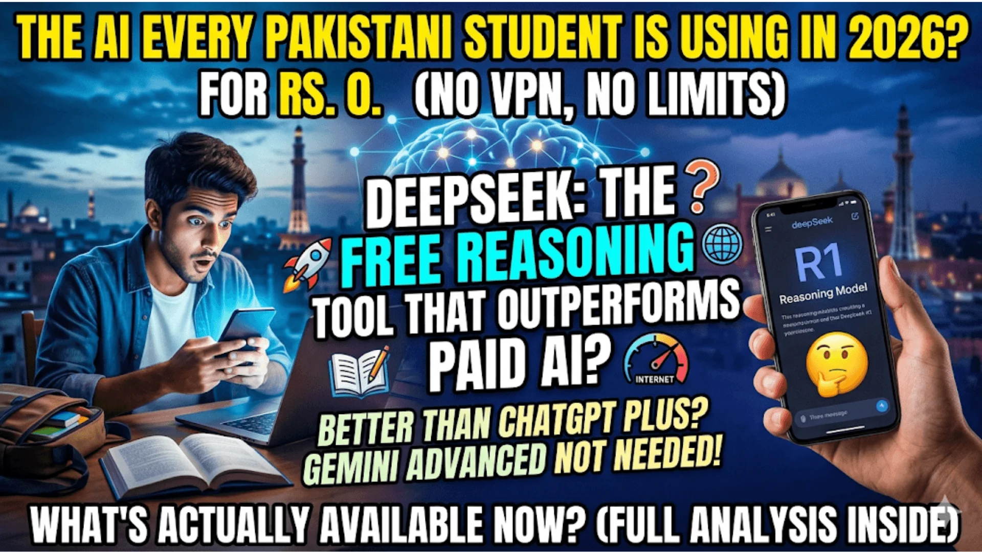 DeepSeek Free AI Features for Students in Pakistan What's Actually Available in 2026