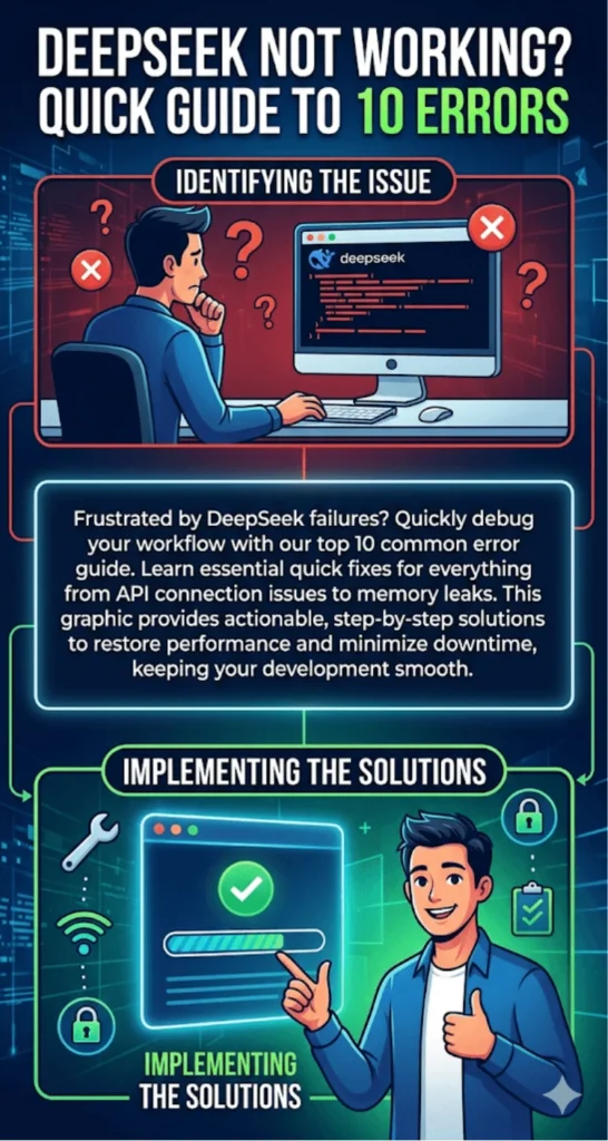 DeepSeek Not Working? 10 Common Errors & How to Fix Them Fast