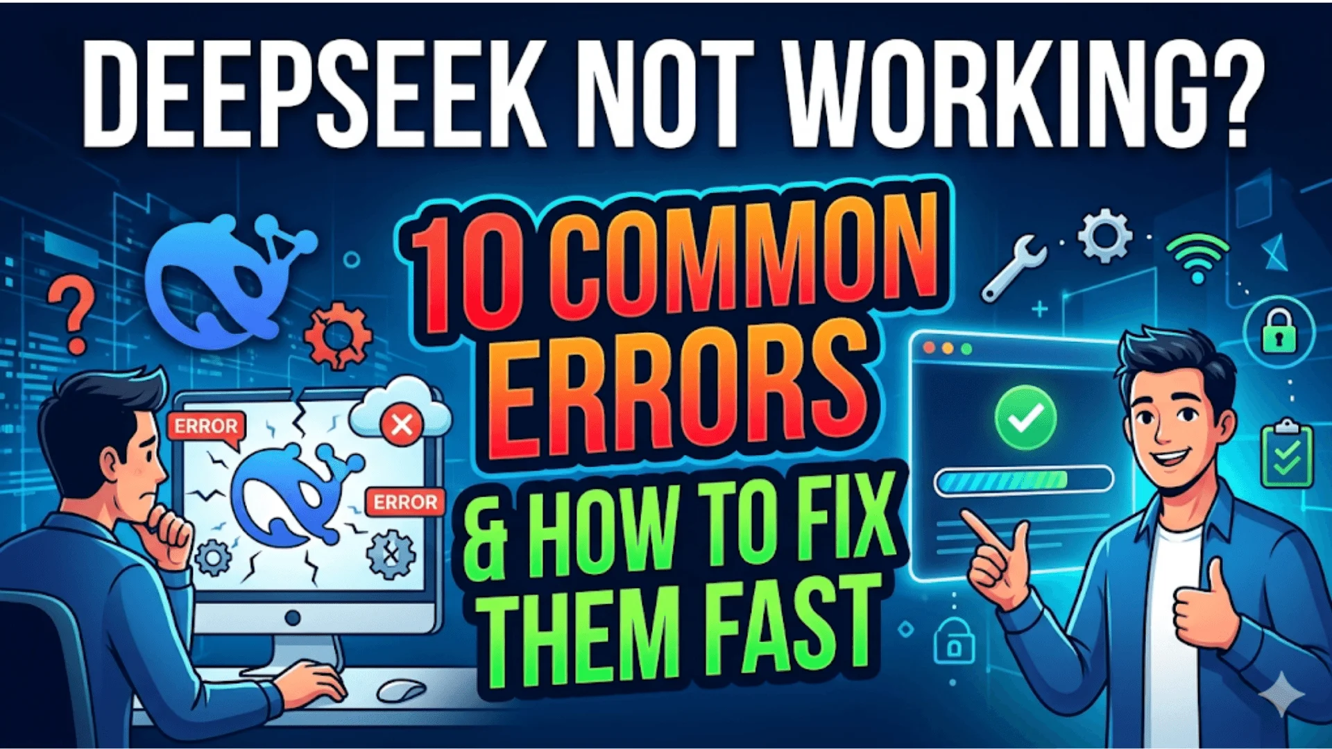 DeepSeek Not Working? 10 Common Errors & How to Fix Them Fast