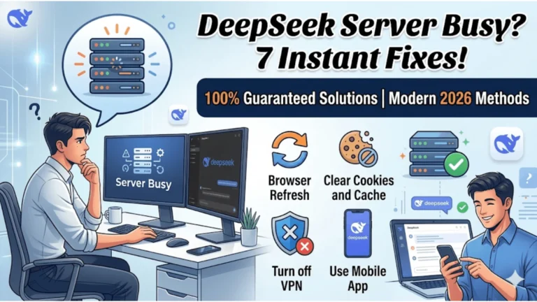 DeepSeek Server Busy? 7 Instant Fixes That Actually Work in 2026