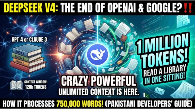 DeepSeek V4 Explained in Urdu What Is the 1 Million Token Context Window?