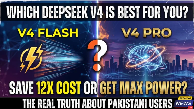 DeepSeek V4 Flash vs V4 Pro Which One Is Best For Pakistani Users?