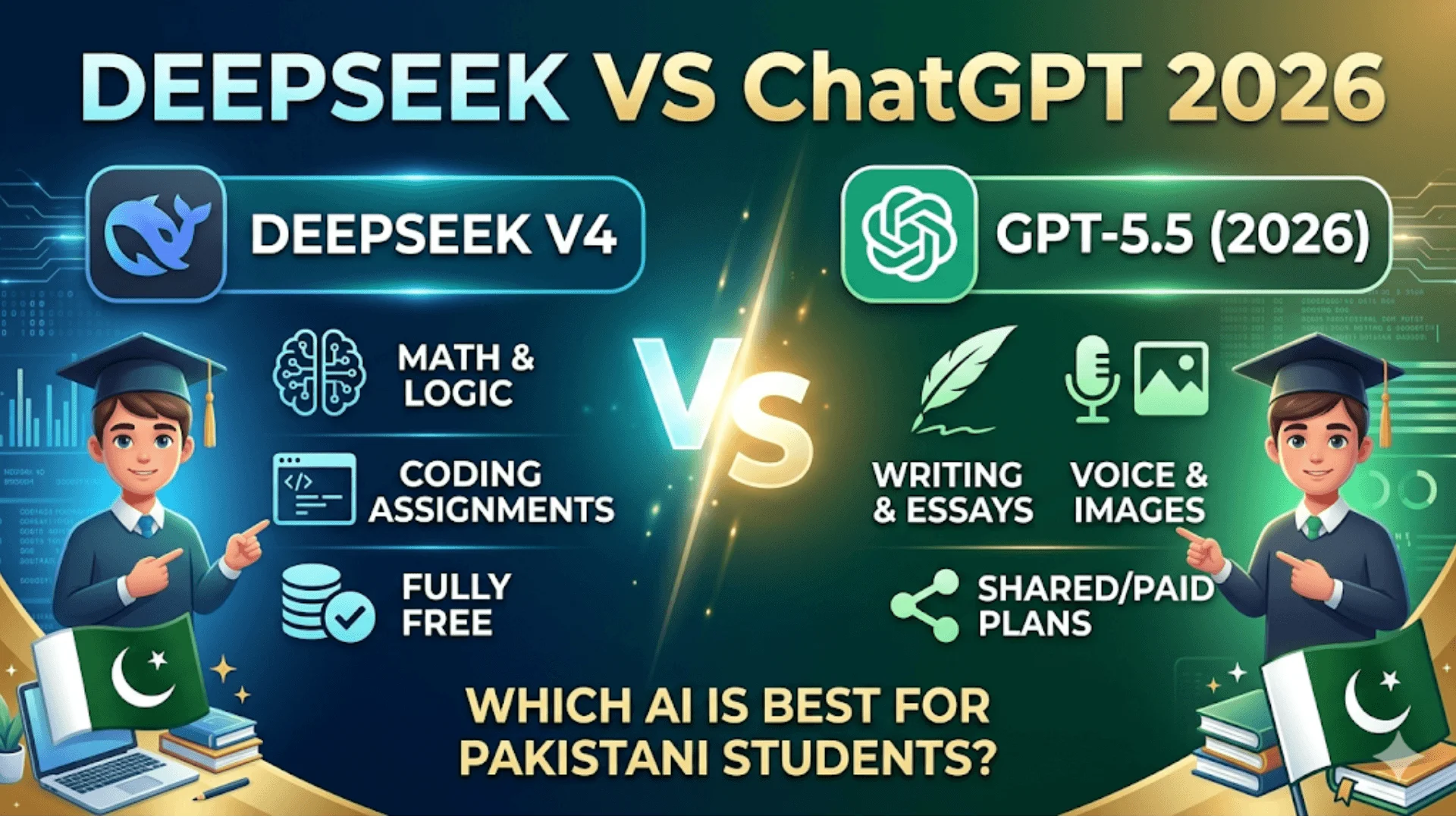 DeepSeek vs ChatGPT In 2026 Which AI Is Better For Pakistani Students?
