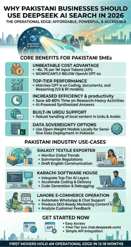 Why Pakistani Businesses Should Use DeepSeek AI Search Tools In 2026