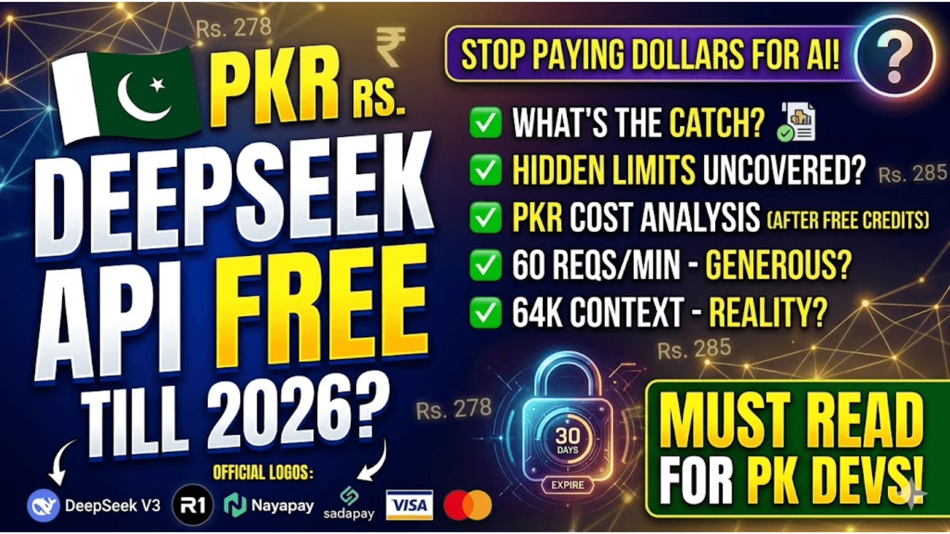 DeepSeek API Free Tier Limits Explained For Pakistani Developers 2026
