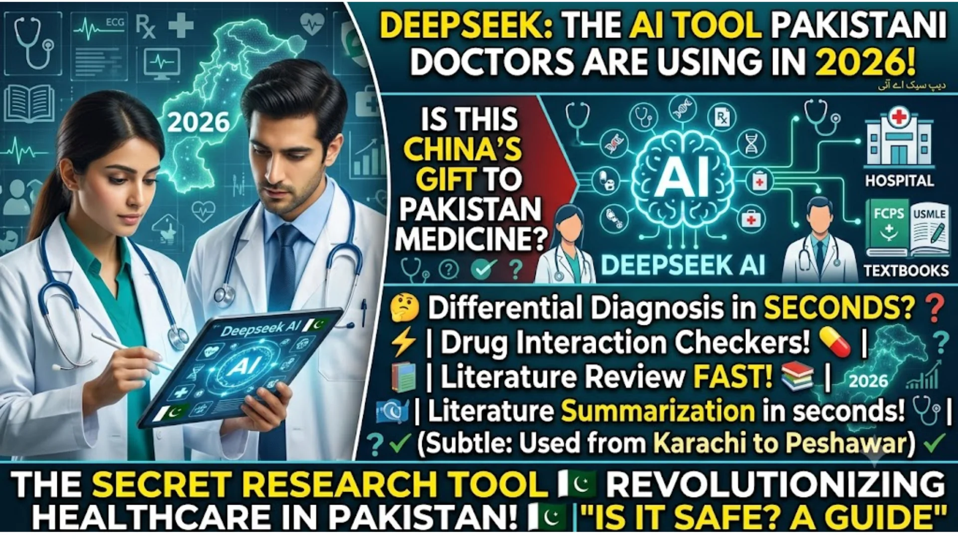 DeepSeek For Doctors In Pakistan Medical Research Tool Guide 2026