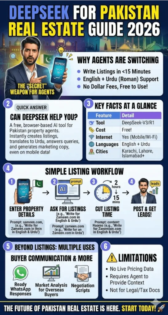 DeepSeek for Real Estate Agents in Pakistan Property Listings Guide 2026