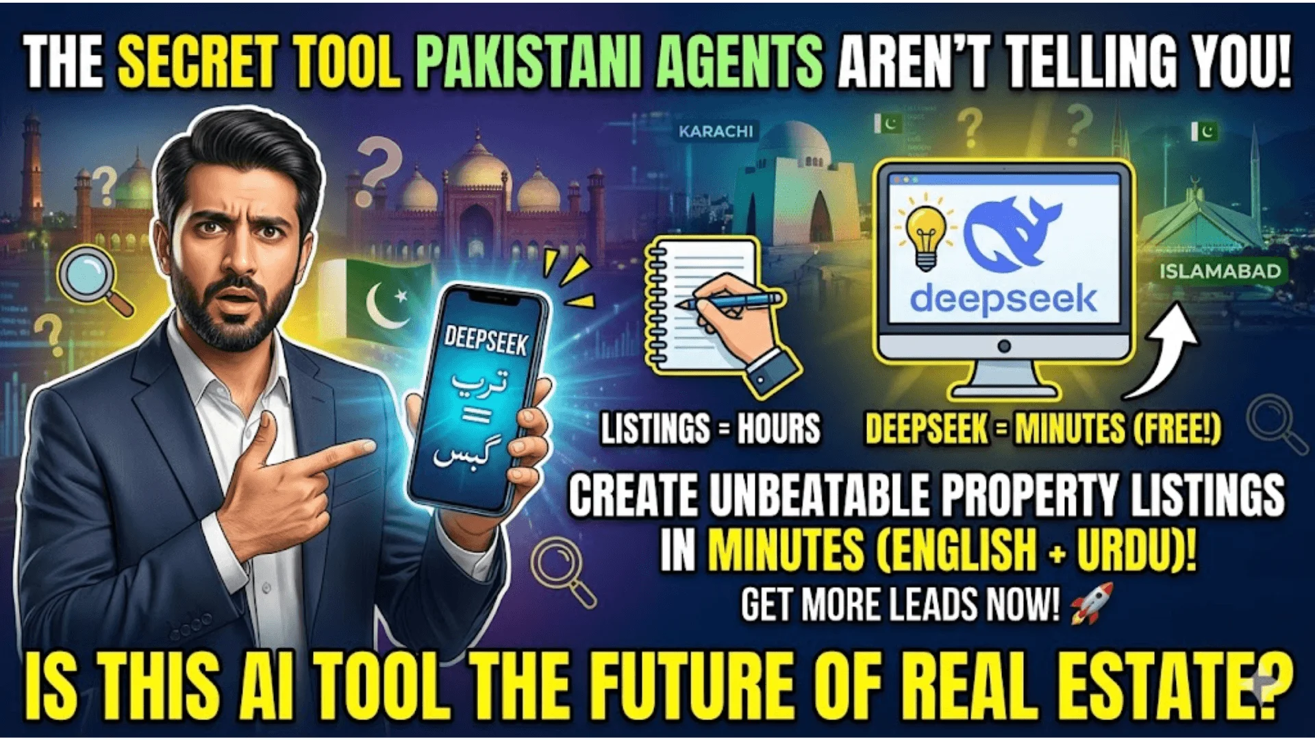 DeepSeek for Real Estate Agents in Pakistan Property Listings Guide 2026