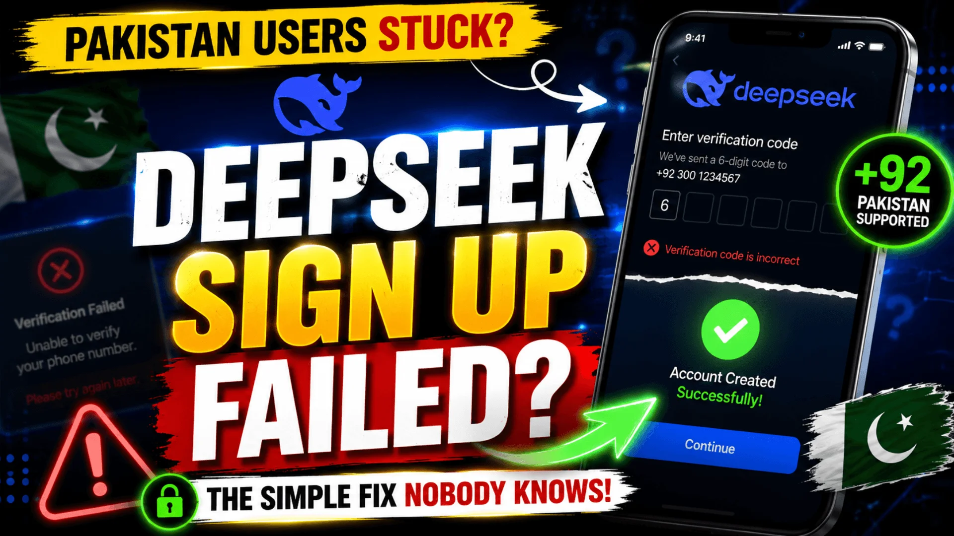 How To Create A DeepSeek Account From Pakistan Fix Phone Verification Issues