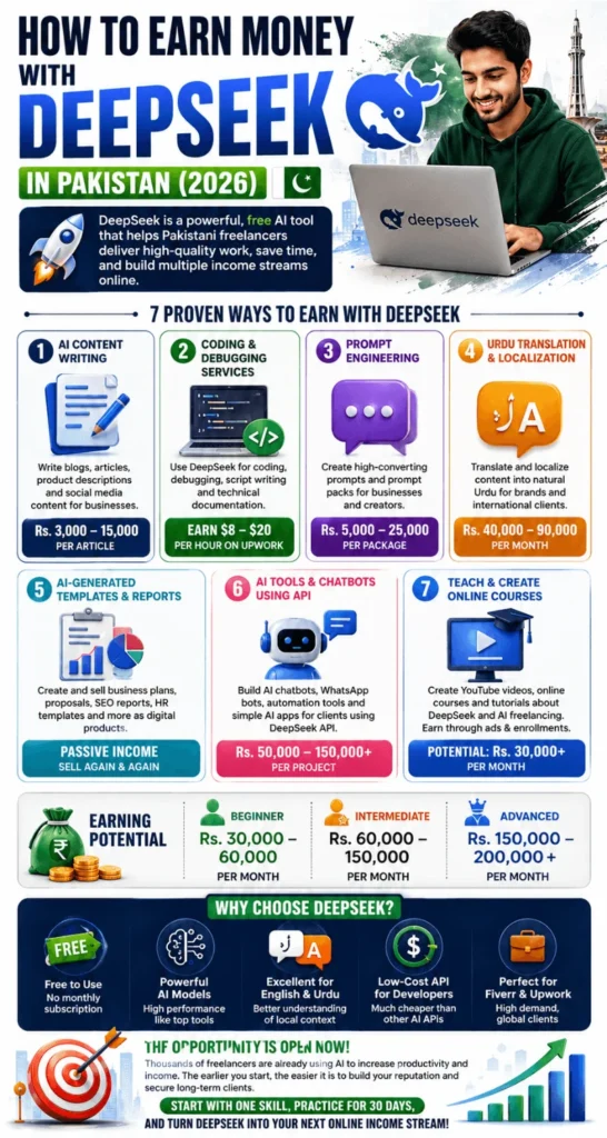 How To Earn Money With DeepSeek 7 Real Methods For Pakistani Freelancers 2026