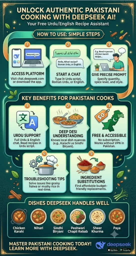 How To Use DeepSeek For Cooking Recipes In Urdu Pakistani Dishes