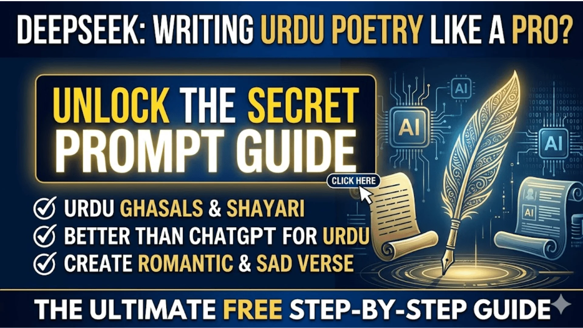 How To Write Urdu Poetry Using DeepSeek Complete Prompt Guide