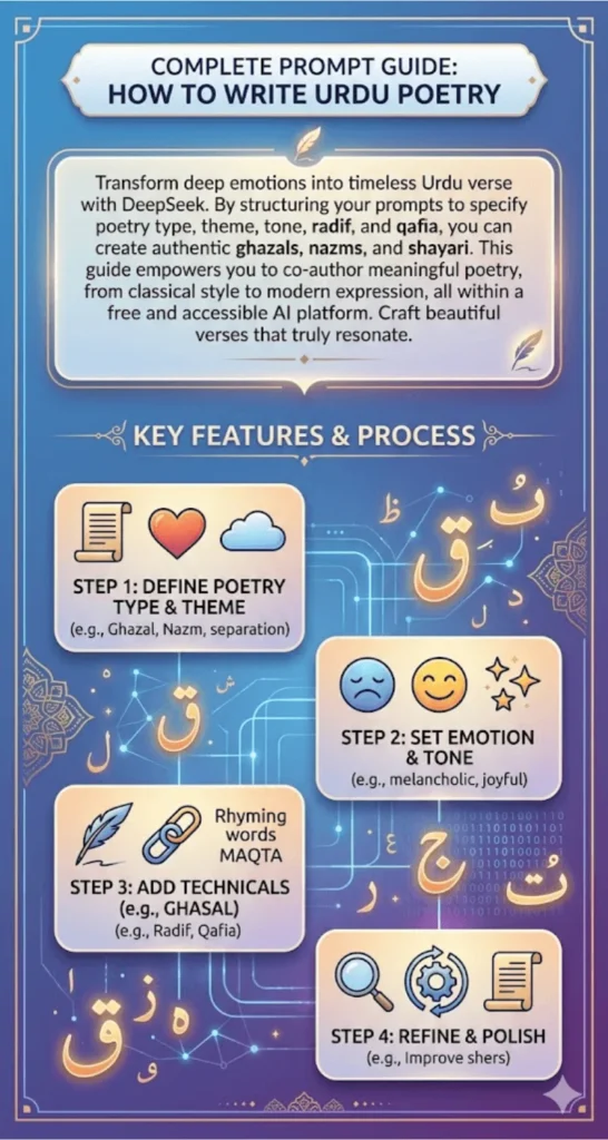 How To Write Urdu Poetry Using DeepSeek Complete Prompt Guide