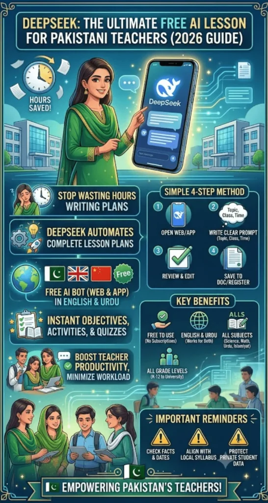 DeepSeek For Teachers In Pakistan Lesson Plans Banane Ka Tarika 2026