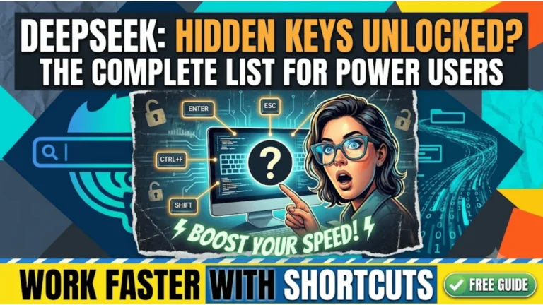 DeepSeek Keyboard Shortcut Commands Complete List for Power Users