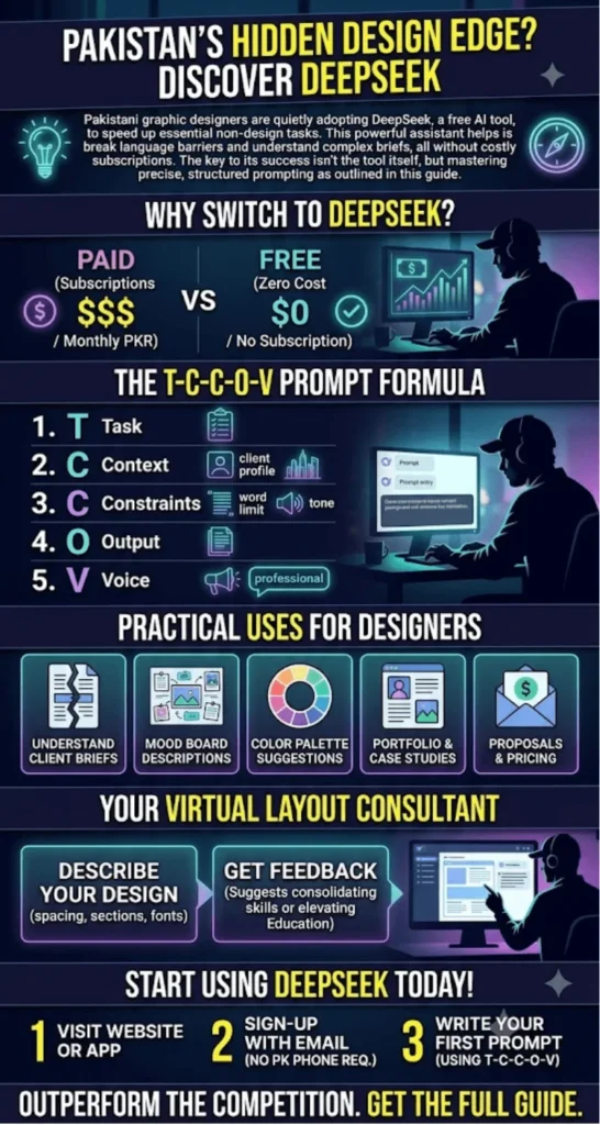 DeepSeek For Graphic Designers In Pakistan Prompt Writing Guide