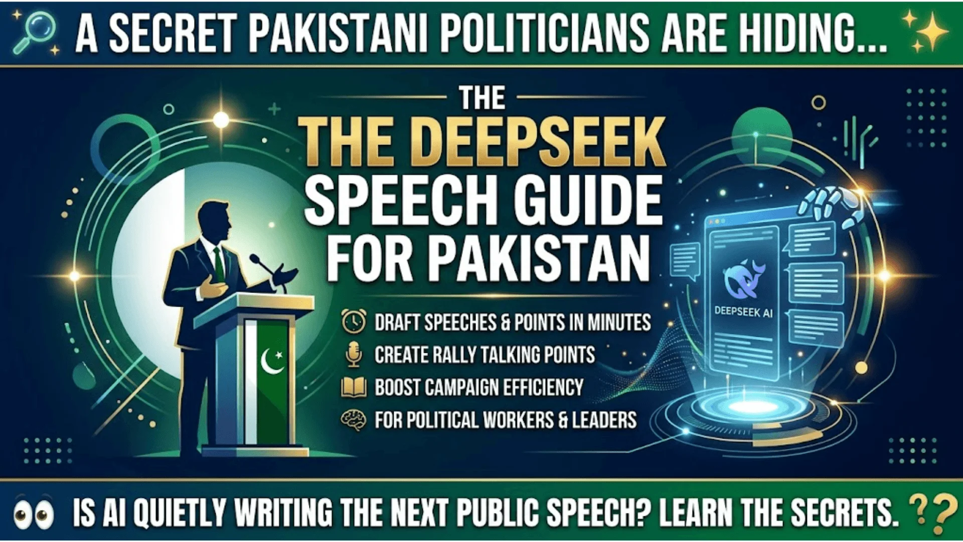 DeepSeek For Politicians And Political Workers In Pakistan Speech Writing Guide