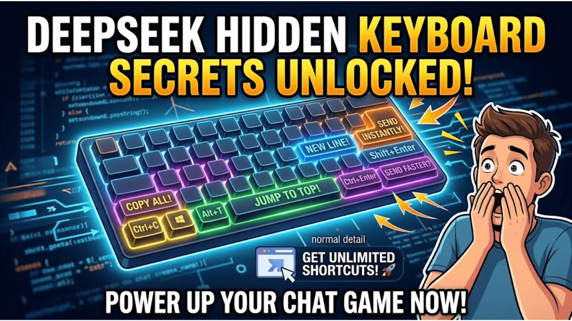 DeepSeek Keyboard Shortcut Commands Complete List for Power Users