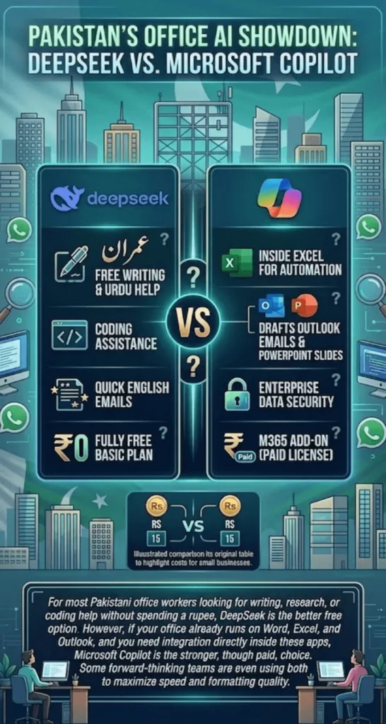 DeepSeek Vs Microsoft Copilot Which Is Better For Office Work Pakistan