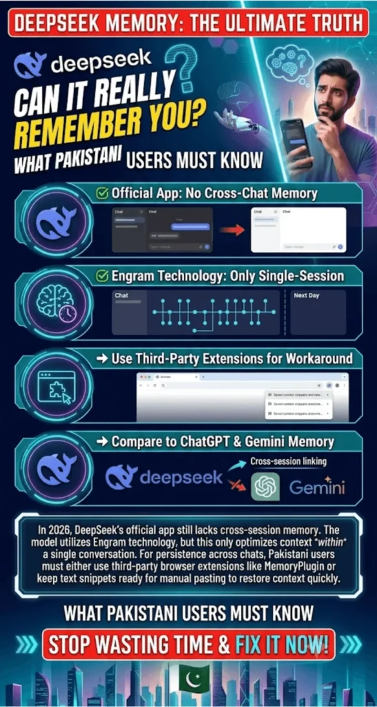 Does DeepSeek Have Memory? Truth For Pakistani Users 2026