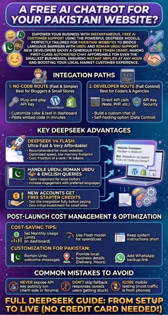 How To Create DeepSeek Chatbot For Your Pakistani Website Free