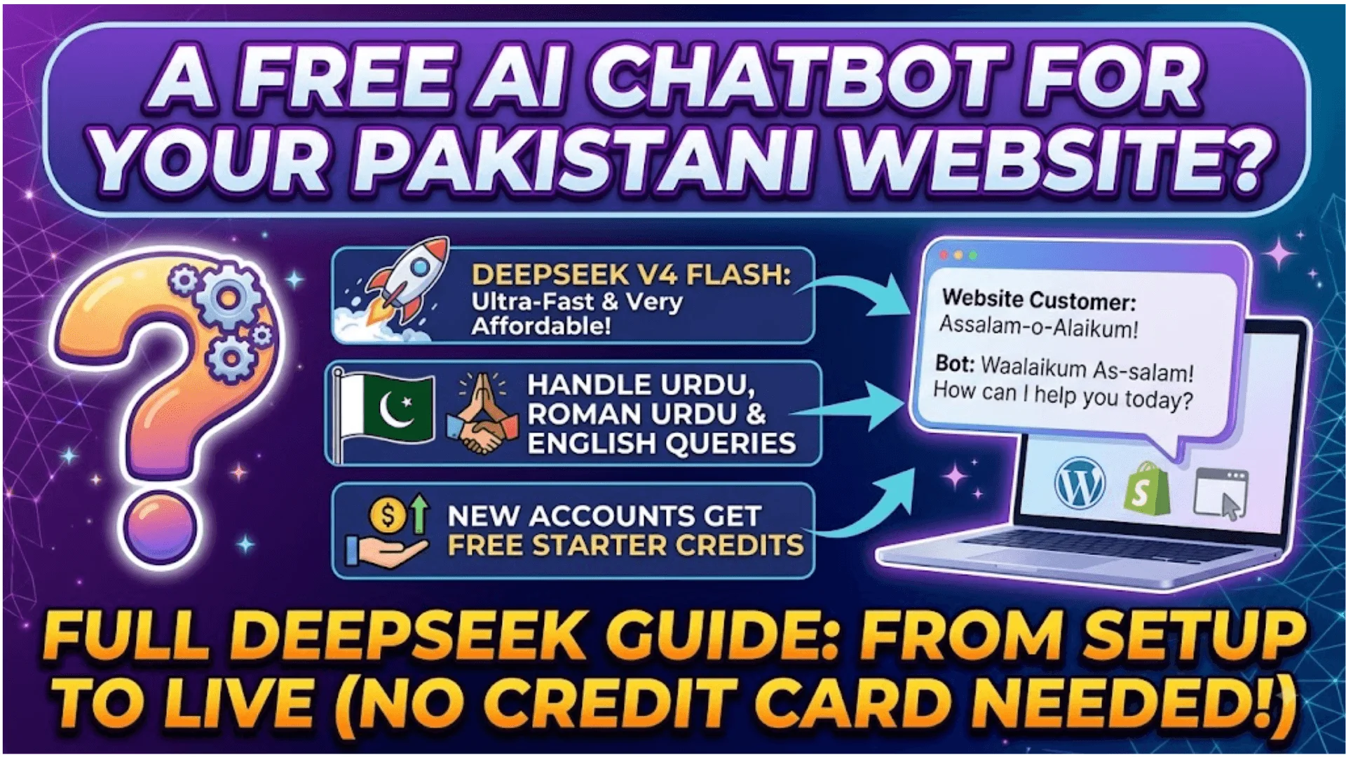 How To Create DeepSeek Chatbot For Your Pakistani Website Free