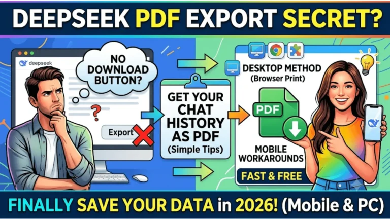 How To Export DeepSeek Chat History As PDF On Mobile And PC