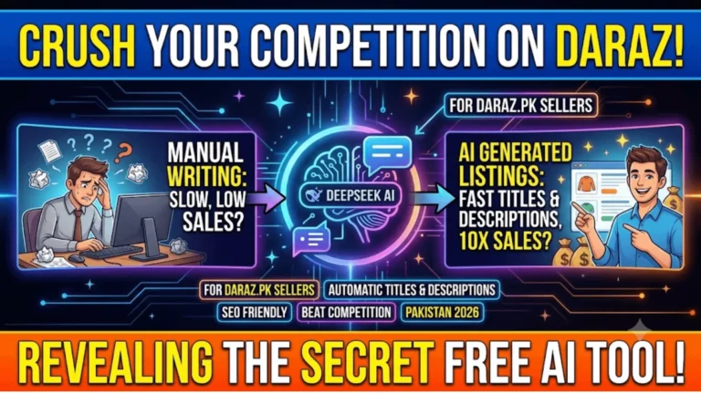 How To Use DeepSeek For Daraz Seller Product Listings Pakistan 2026