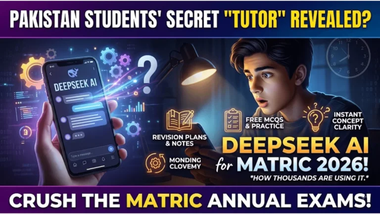 How To Use DeepSeek For Matric Annual Exam 2026 Pakistan Preparation