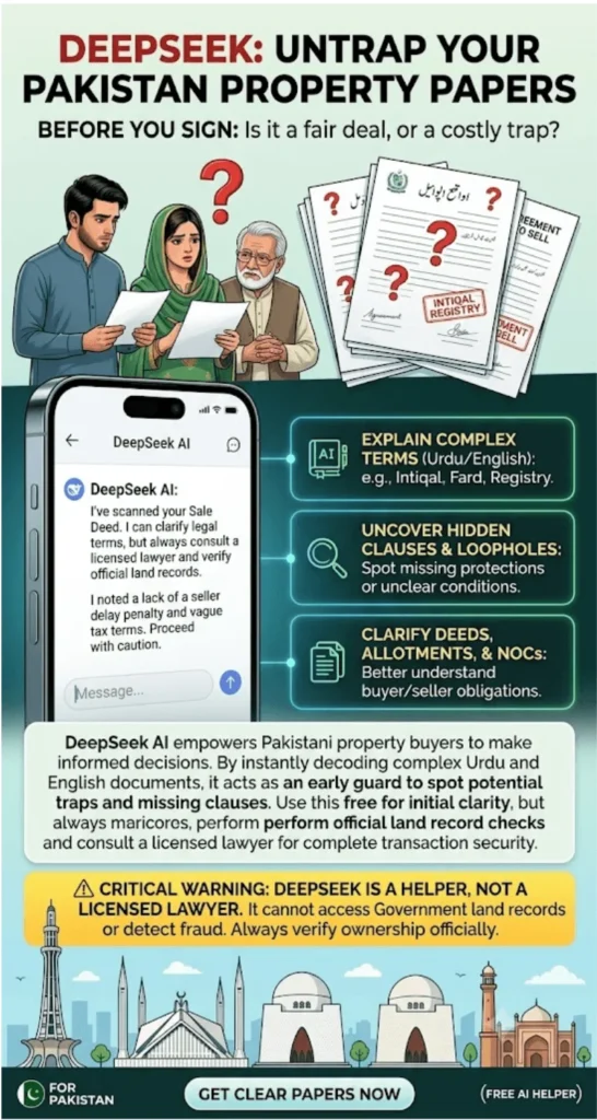 How To Use DeepSeek For Property Legal Documents In Pakistan