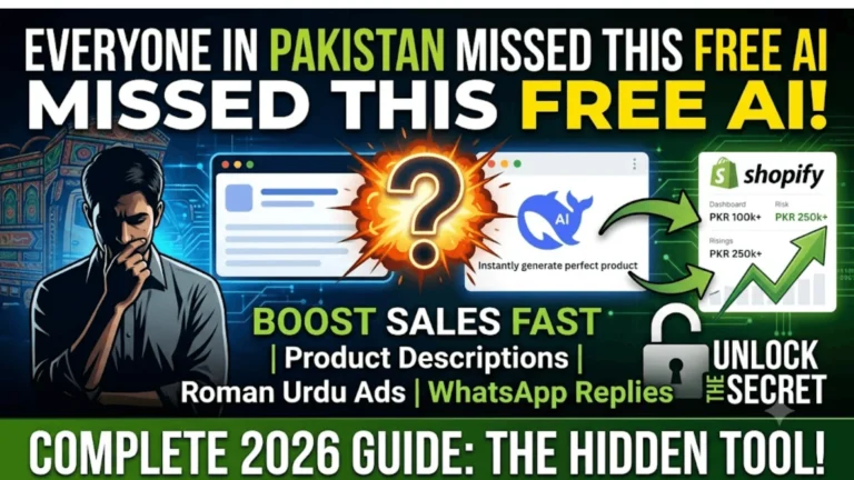 How To Use DeepSeek for Shopify Store Pakistan Complete Guide 2026